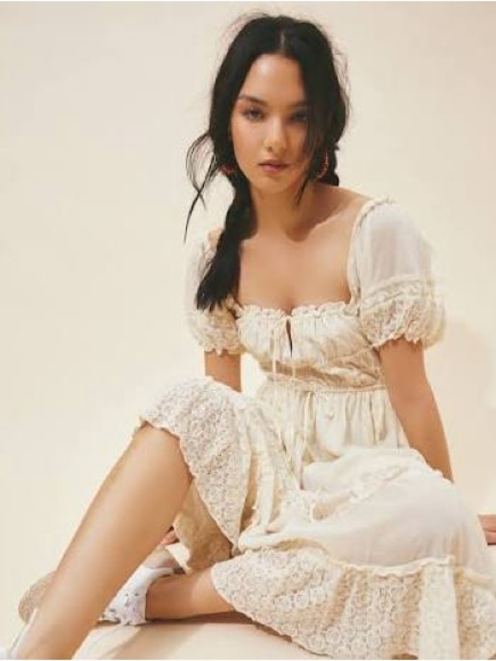 Free People Falling Sun Maxi Dress, Small